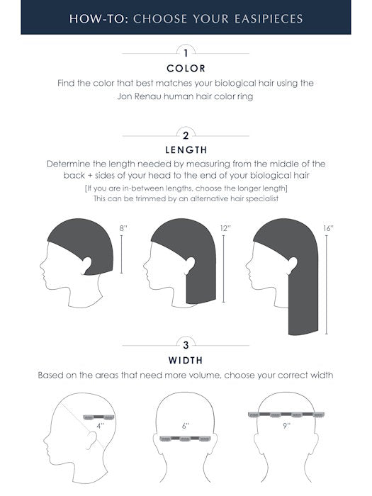 easiPieces 8" L x 6" W by Jon Renau - Regal Wigs